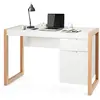 COSTWAY Bureau Informatique Style Moderne 112,5 x 50 x 75 CM 2 Tiroirs...
