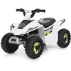 COSTWAY Quad Electrique pour Enfants 6 V 4,5 Km-H max. Voiture Buggy pour Enfants de 3Ans+ Blanc