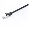 v7 câble réseau blindé cat6 stp 05m noir noir