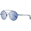 WEB Lunettes de Soleil Mixte, Blu Luc lu Specchiato, 56