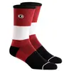 Crankbrothers Chaussettes décontractées VTT Chaussette Haute Rouge S/M, Rouge/Noir/Blanc, taille unique