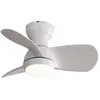 YOLEO Ventilateur de plafond de 58.4cm avec lumière LED 18W 3 Pales ABS,Moteur DC Mode hiver-été,Blanc