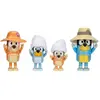 Pack 4 Figurines Bluey La Famille de Bluey en voyage