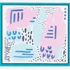 Layered stencil abstract marks - Sizzix