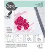 Layered stencil watercolor roses - Sizzix