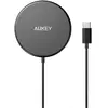 Aukey LC-A2 Black  adowarka bezprzewodowa 2w1 Qi 10W USB-C