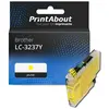 PrintAbout huismerk Inktcartridge LC-3237Y Geel Geschikt voor Brother