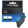 PrintAbout huismerk Inktcartridge 34XL (C13T34724010) Cyaan Hoge capac...