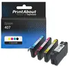 PrintAbout huismerk Inktcartridge 407 (C13T07U41/42/43/440) 4-kleuren ...