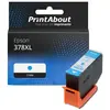 PrintAbout huismerk Inktcartridge 378XL (C13T37924010) Cyaan Hoge capa...
