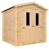 Abri de jardin en bois 3.53 m² TIMBELA - 200x200 cm - Pin / épicéa - P...