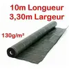 130g/m2 Toile Bache de paillage tissée Anti-Mauvaises Herbes Largeur 3...