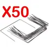 Lot de 50 Agrafes de Fixation Métal pour Toile de paillage ou géotexti...