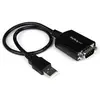 StarTech.com Câble Adaptateur de 30 cm USB vers Série DB9 RS232 - Mémo...