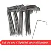 ZENLYS Lot de 100 Agrafes de fixation Métal pour toile de paillage ou ...