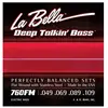 La Bella 760FM Jeu de Cordes pour Basse 49/109 Flat Wound