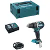 Perceuse à Percussion MAKITA DHP484 - 1 x 5,0 Ah + DC18RC + MAKPAC 2
