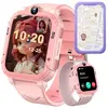 4G Montre Connectée Enfant FeipuQu Appel Vidéo GPS SOS Chat Calculatri...