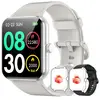 Blackview Montre connectée homme Femme avec Appels Bluetooth, 3 Bracel...