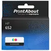 PrintAbout huismerk Inktcartridge 652 (F6V24AE) 3-kleuren Geschikt voo...