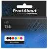 PrintAbout huismerk Inktcartridge 746 (P2V78/79/80/81/82/83A) 6-kleure...