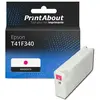 PrintAbout huismerk Inktcartridge T41F340 Magenta Hoge capaciteit Gesc...