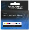 PrintAbout huismerk Inktcartridge T46S1/2/3/4/5/6/7/8/9/D 8-kleuren Multipack Geschikt voor Epson