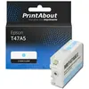 PrintAbout huismerk Inktcartridge T47A5 Licht-cyaan Geschikt voor Epso...