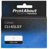 PrintAbout huismerk Inktcartridge CLI-65LGY Licht-grijs Geschikt voor ...