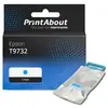 PrintAbout huismerk Inktcartridge T9732 Cyaan Hoge capaciteit Geschikt...