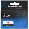 PrintAbout huismerk Inktcartridge GI-55M Magenta Geschikt voor Canon