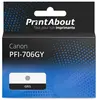 PrintAbout huismerk Inktcartridge PFI-706GY Grijs Hoge capaciteit Gesc...