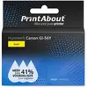 PrintAbout huismerk Inktcartridge GI-56Y Geel Geschikt voor Canon