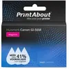 PrintAbout huismerk Inktcartridge GI-56M Magenta Geschikt voor Canon