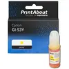 PrintAbout huismerk Inktcartridge GI-53Y Geel Geschikt voor Canon