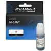 PrintAbout huismerk Inktcartridge GI-53GY Grijs Geschikt voor Canon