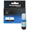 PrintAbout huismerk Inktcartridge 102 (T03R240) Cyaan Geschikt voor Ep...