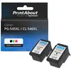 PrintAbout huismerk Inktcartridge PG-545XL / CL-546XL Zwart + 3 kleure...