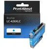 PrintAbout huismerk Inktcartridge LC-426XLC Cyaan Hoge capaciteit geschikt voor Brother