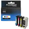 PrintAbout huismerk Inktcartridge 408L (C13T09K41/42/43/44010) 4-kleuren Multipack Hoge capaciteit geschikt voor Epson