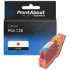 PrintAbout huismerk Inktcartridge PGI-72R Rood Geschikt voor Canon