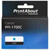 PrintAbout huismerk Inktcartridge PFI-1700C Cyaan Geschikt voor Canon