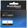 PrintAbout huismerk Inktcartridge PFI-1700GY Grijs Geschikt voor Canon