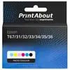 PrintAbout huismerk Inktcartridge T67/31/32/33/34/35/36 (T673) Kleuren...