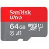 Carte mémoire microSD SanDisk Ultra A1 64 Go Gris et rouge