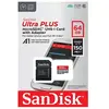 Carte mémoire SD SanDisk Ultra Plus SDXC 64 Go 150 MB/s Gris et Rouge