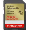 Sandisk Extreme Go (256 Go, SDXC, U3, UHS-I), Carte mémoire, Rouge, Or