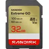 Sandisk Extreme Go (32 Go, SDHC, U3, UHS-I), Carte mémoire, Or, Rouge
