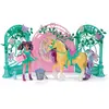 Unicorn Academy - Kit de jeu d'écurie pour petite poupée Ava & Leaf