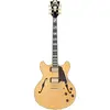 D'angelico Deluxe Dc Stopbar Satin Honey Guitare Semi-Hollow Body Avec Étui